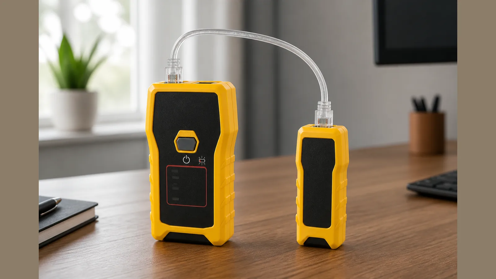 UK guide visual for how a network cable tester works UK